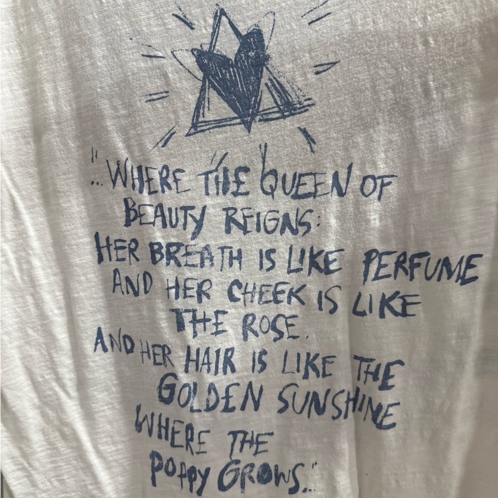NWOT Magnolia Pearl Cream California Boyfriend Tee - Picture 3 of 3